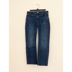 Ann Taylor Petite Mid-Rise Straight Crop Jeans Size 00P